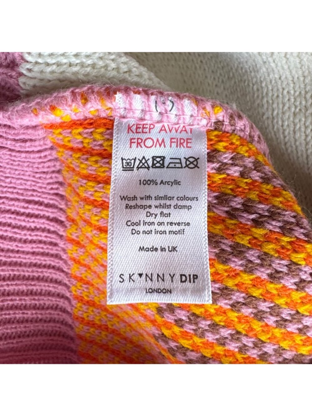 POWERPUFF GIRLS x SKINNYDIP Cropped Cardigan Womens M Retro Cartoon Rare HTF Y2K - Picture 7 of 7